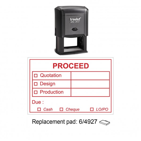 Trodat 4927P3 Self Inking Stamp 60x40mm